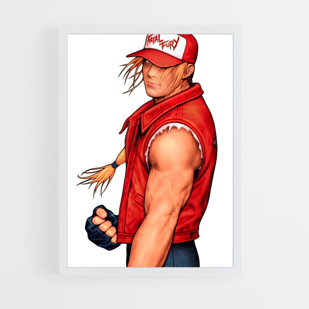 Poster Terry le Combattant – affiche Super Smash Bros (vue 3)